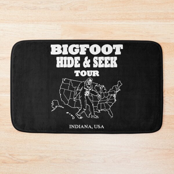 Item preview, Bigfoot Hide & Seek concert graphic INDIANA USA funny gift idea designed and sold by BRtisticDesigns.