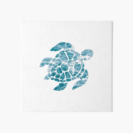 Ocean Turtle Art Board Print