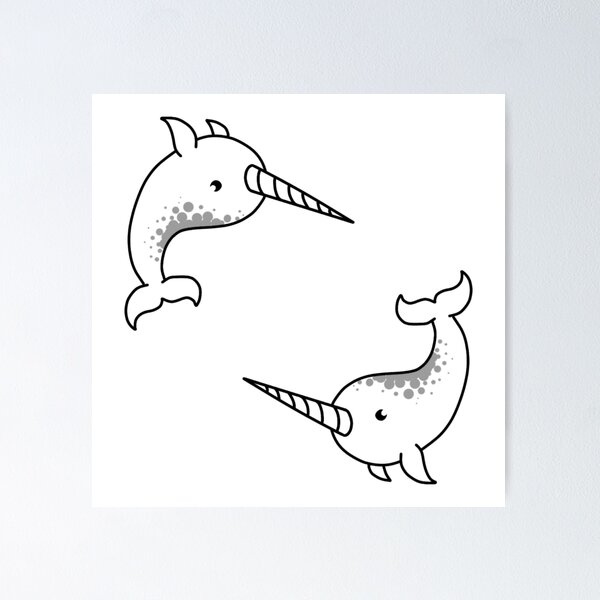 Item preview, Majestic Narwhal Whales   designed and sold by Imaplatypus.