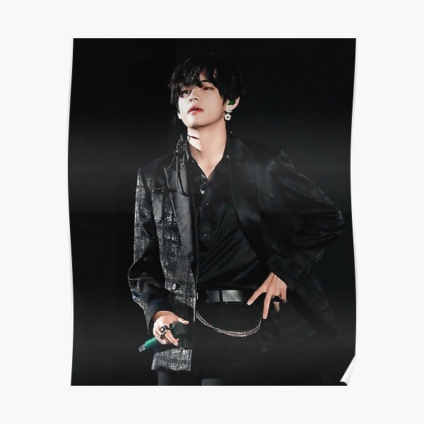 V en tout noir Poster