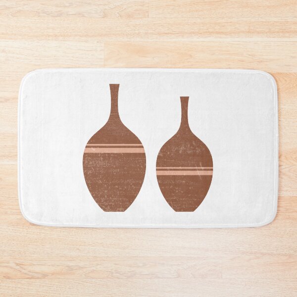 Item preview, Greek Pottery 40 - Alabastron - Terracotta Series - Modern, Contemporary, Minimal Abstract - Brown designed and sold by Studio Grafiikka.