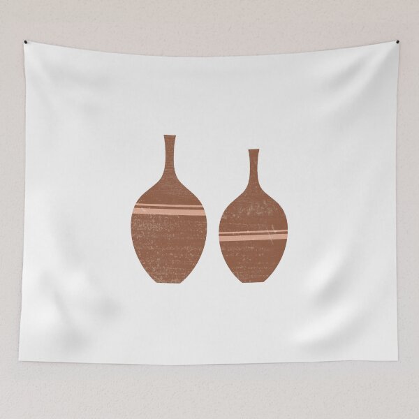 Item preview, Greek Pottery 40 - Alabastron - Terracotta Series - Modern, Contemporary, Minimal Abstract - Brown designed and sold by Studio Grafiikka.