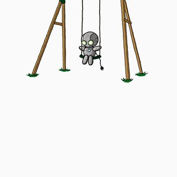 Artwork thumbnail, Lonely Robot on a Swing by TheRandomFactor