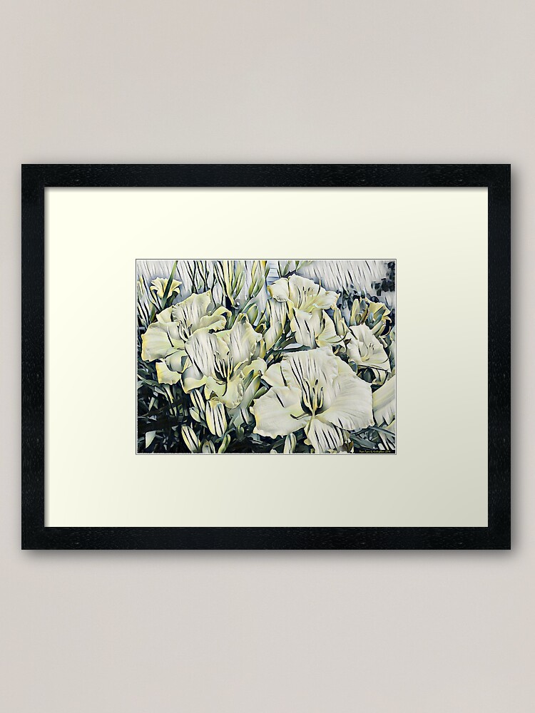 Alternate view of Paper Tiger Lilies Framed Art Print