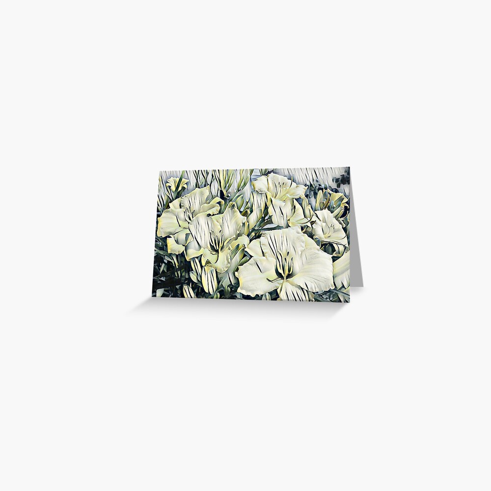 Paper Tiger Lilies Greeting Card