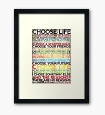 Wähle Trainspotting Gerahmtes Wandbild
