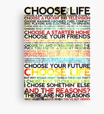 Choose Trainspotting Canvas Print