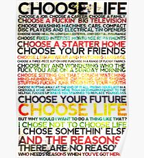 Choose Trainspotting Poster