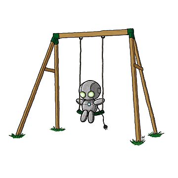 Artwork thumbnail, Lonely Robot on a Swing by TheRandomFactor