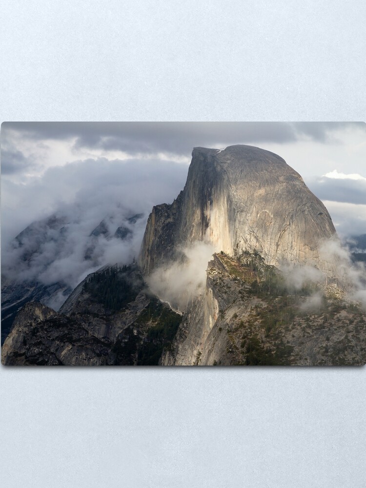 Alternate view of Half Dome in Storm Metal Print