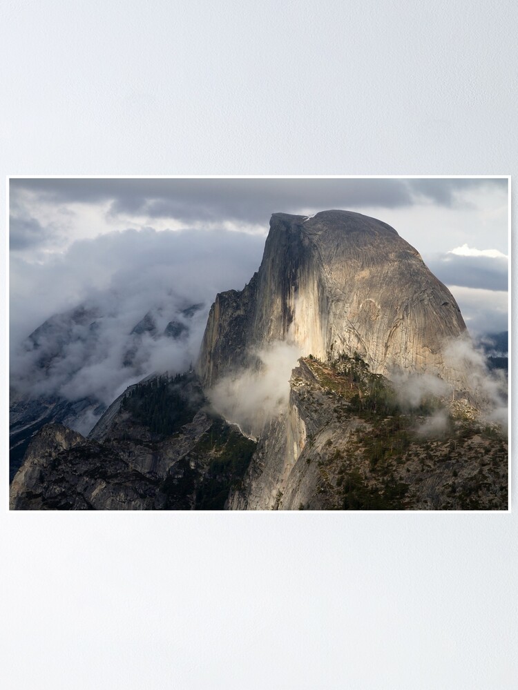 Alternate view of Half Dome in Storm Poster