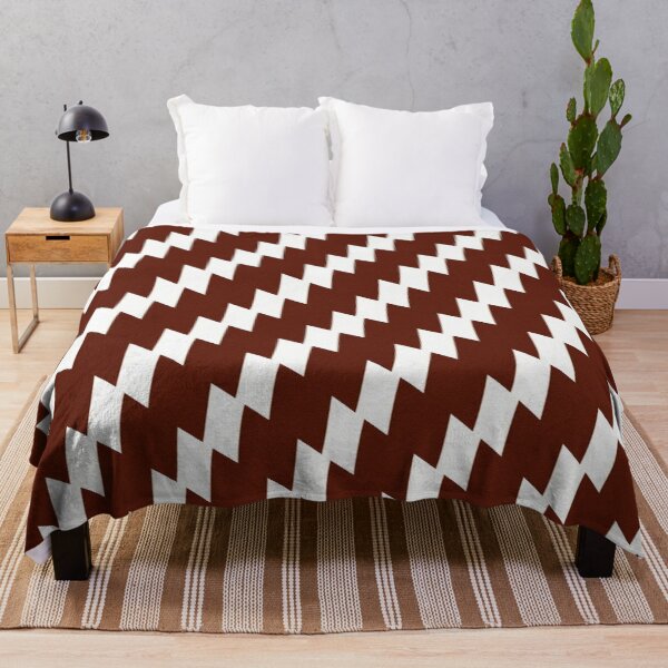 Item preview, Brown and White Zigzag Pattern designed and sold by Poetic Patterns Studio.