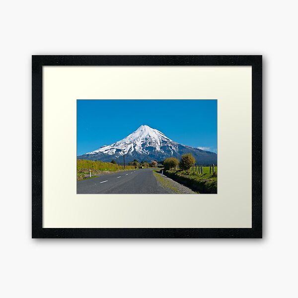 Mount Egmont ( Taranaki) New Zealand Framed Art Print