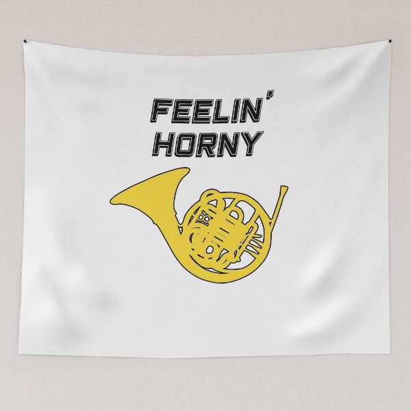 Item preview, French Horn - FEELIN' HORNY - F Horn gift designed and sold by HEJAshirts.