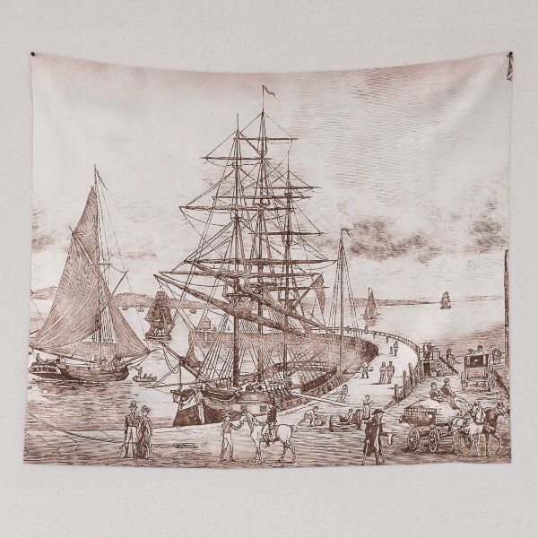 Item preview, Leith Harbour, Scotland designed and sold by AM FineArtPrints.