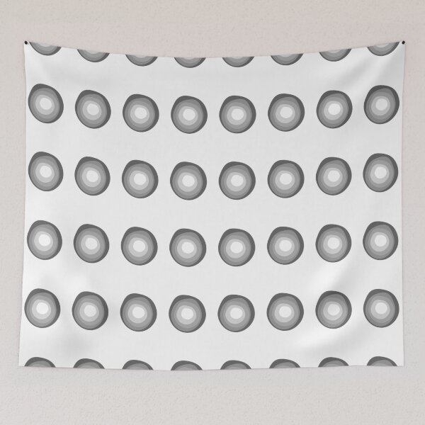 Item preview, Greyscale Abstract Circle Pattern designed and sold by Adam Regester.