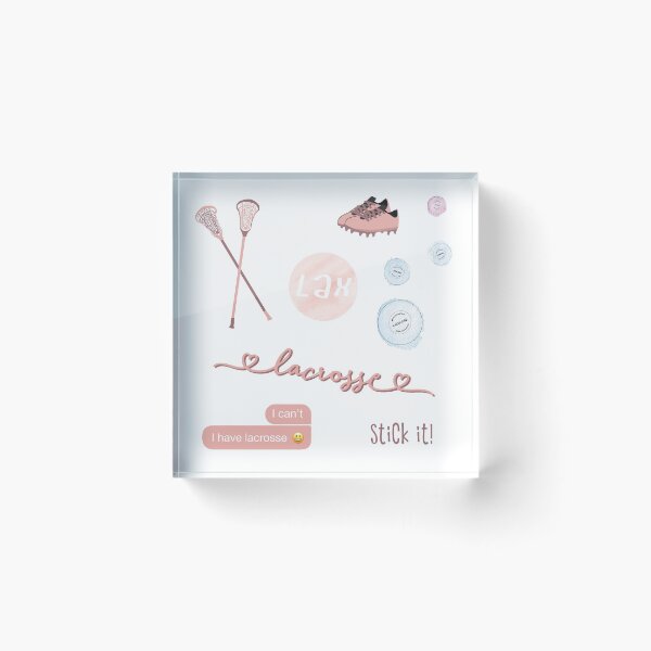 Item preview, Peach Blush Pink Watercolor Lacrosse Pack designed and sold by The-Goods.