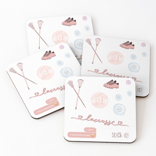 Item preview, Peach Blush Pink Watercolor Lacrosse Pack designed and sold by The-Goods.
