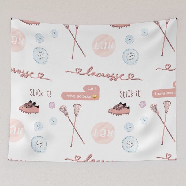 Item preview, Peach Blush Pink Watercolor Lacrosse Pack designed and sold by The-Goods.