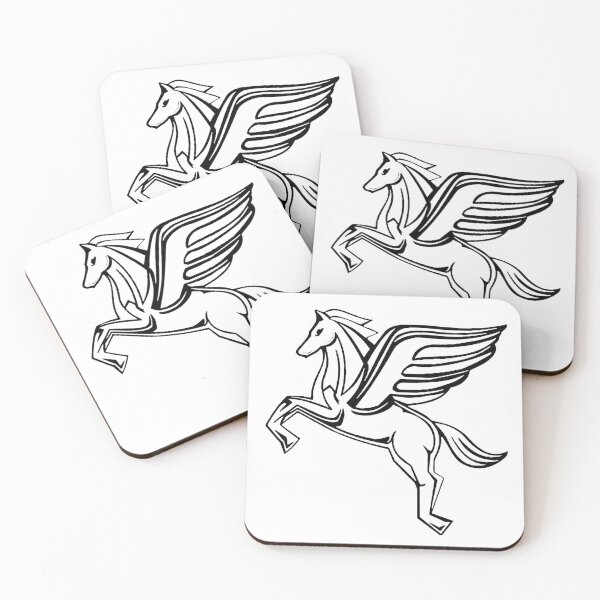 Item preview, Chasing Pegasus Image (Black Outline) designed and sold by Styled Vintage.
