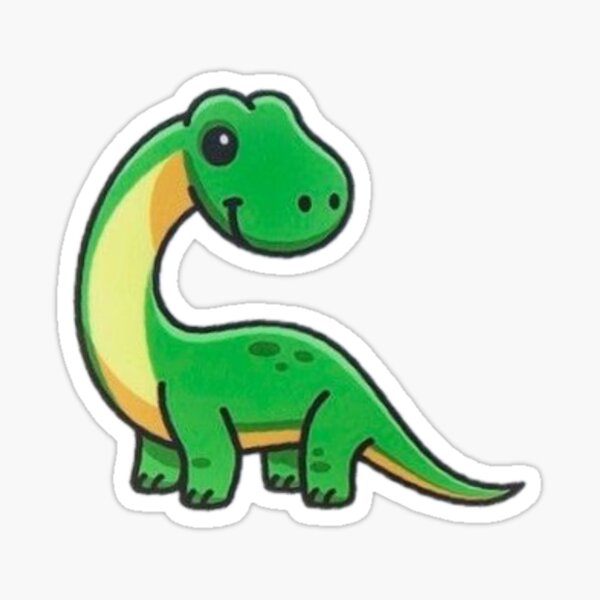 Artikel-Vorschau von Cartoon Brachiosaurus, designt und verkauft von joliebearcan.