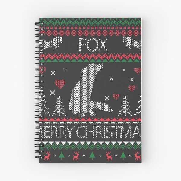 Aperçu de l'œuvre Fox Ugly Sweater Nouveauté Hiver Vacances de Noël créée et vendue par FHDesign.