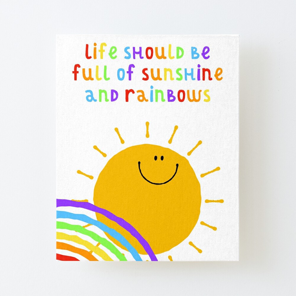 Sunshine & Rainbows | Art Board Print