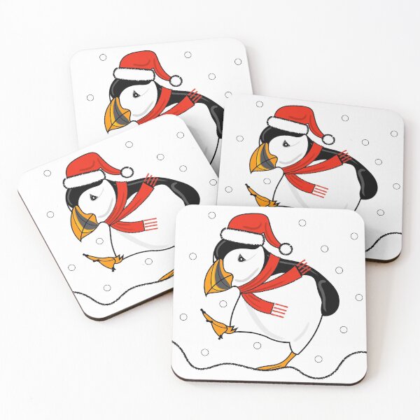 Item preview, Merry Christmas Puffin ( white version )  designed and sold by Adam Regester.