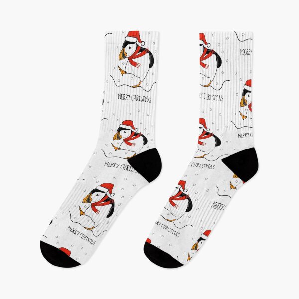Item preview, Merry Christmas Puffin ( white version )  designed and sold by Adam Regester.