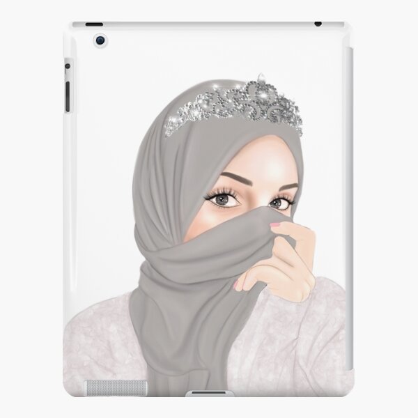 Beautiful Girl in Hijab Cartoon iPad Case & Skin for Sale by MrBadDream