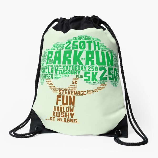 250th Park Run Drawstring Bag