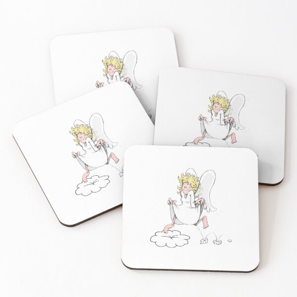 Item preview, Funny angel cloud nine illustration designed and sold by U-WESTDESIGN.