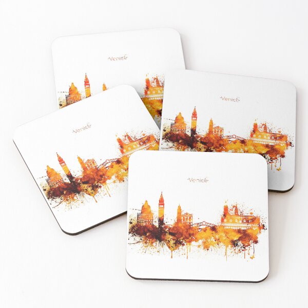 Item preview, Venice Italy Red Yellow Skyline designed and sold by DimDom.