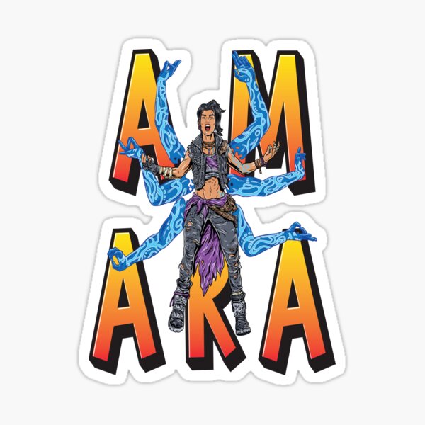 Amara The Siren Borderlands 3 The Tiger of Partali Sticker