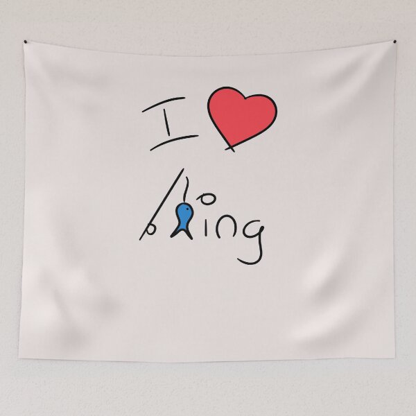 Item preview, I love fishing I love fishing anglers designed and sold by Naohiro.