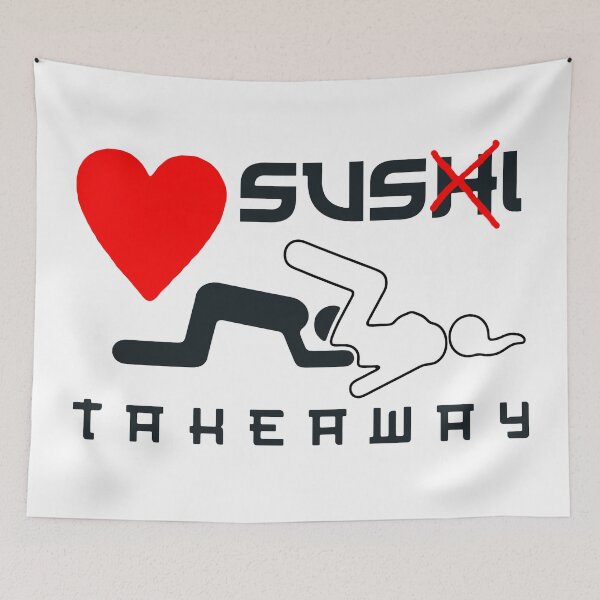 Item preview, Love Sushi; Love Susi;  designed and sold by StickerApe.