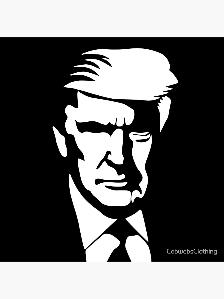 &quot;President Donald Trump Silhouette&quot; Coasters (Set of 4) by CobwebsClothing | Redbubble