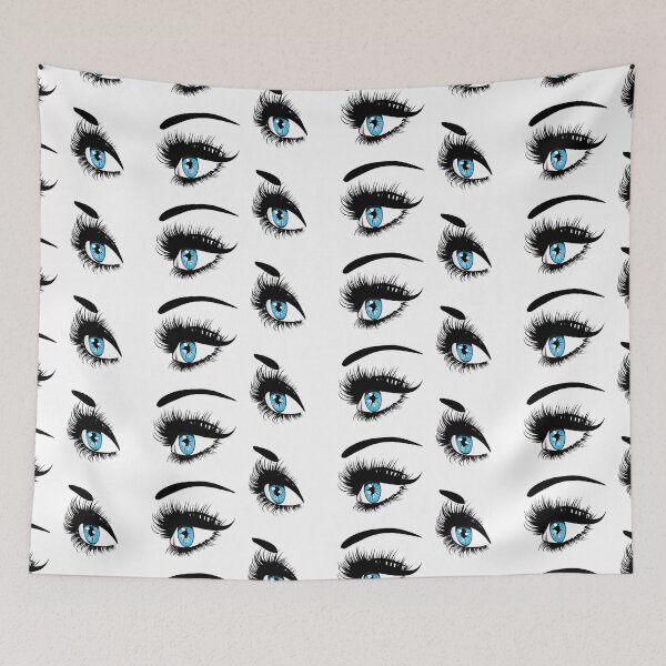 Item preview, Blue eyes with long eyelashes  designed and sold by AnnArtshock.