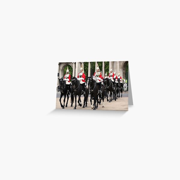 Royal Household Cavalry, London, England Greeting Card