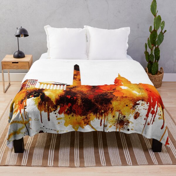 Item preview, Washington DC Red Yellow Skyline designed and sold by DimDom.