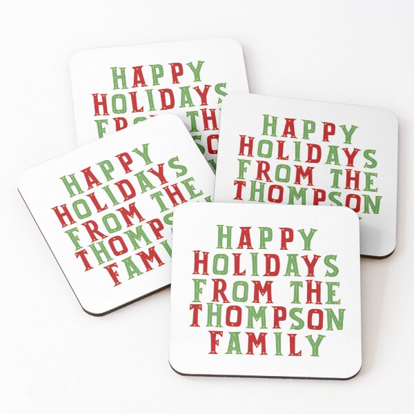 Item preview, Happy holidays from the Thompson family designed and sold by Urosek.