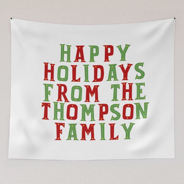 Item preview, Happy holidays from the Thompson family designed and sold by Urosek.