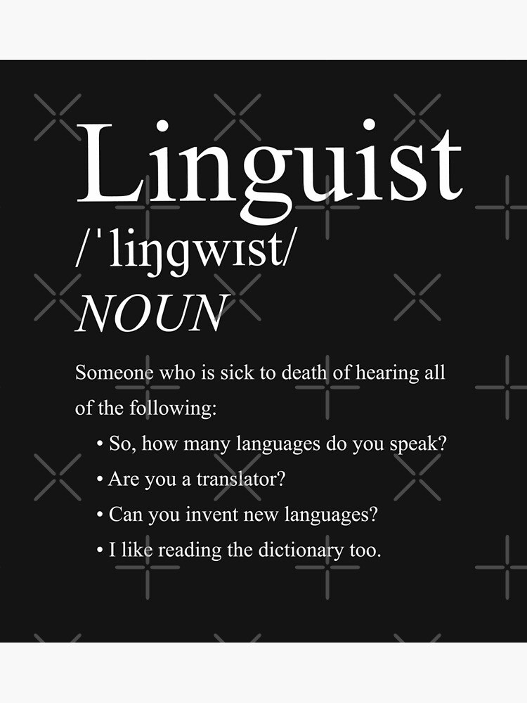 linguist-linguistic-linguistics-linguist-definition-poster-for-sale