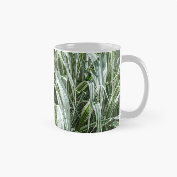 Item preview, Stripy Biophilic Elegance - Sophisticated Grass Ribbons in Mint Green and Ivory White  designed and sold by Georgia Mizuleva.