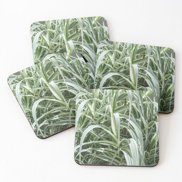 Item preview, Stripy Biophilic Elegance - Sophisticated Grass Ribbons in Mint Green and Ivory White  designed and sold by Georgia Mizuleva.
