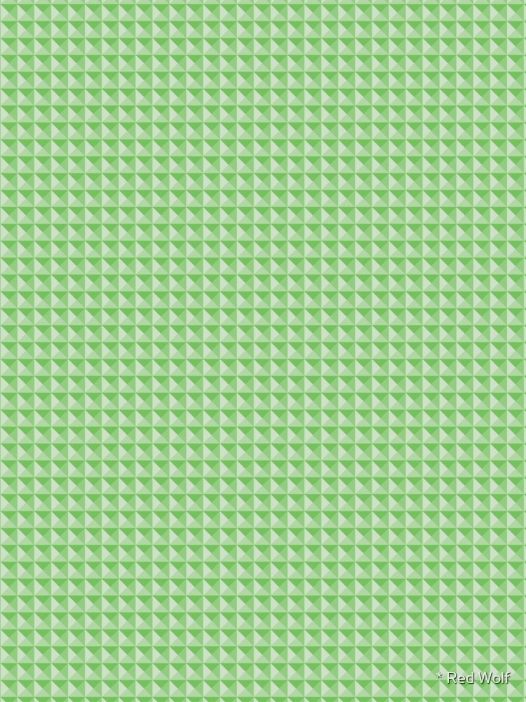 Geometric Pattern: Pyramid: Green Light by redwolfoz