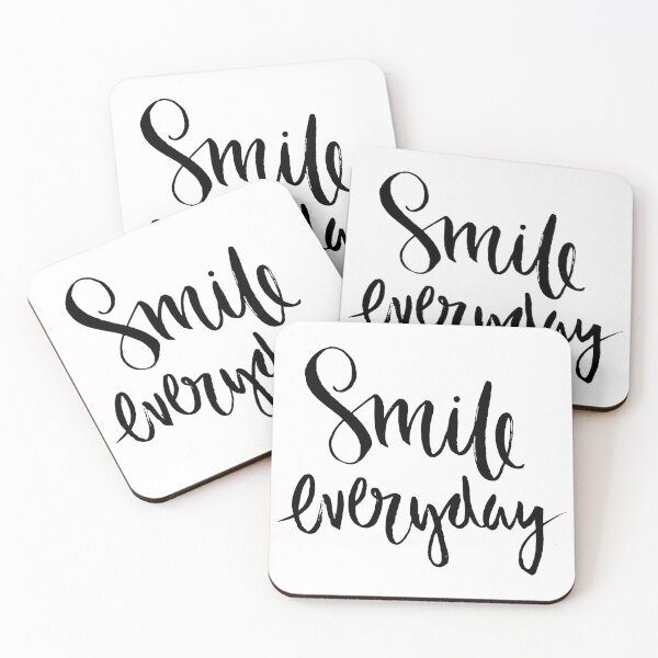Item preview, Motivational Inspirational and Positive quote - Smile everyday typography text art by Word Fandom - wordfandom designed and sold by Kerry Pritchard.