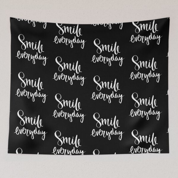 Item preview, Motivational Inspirational and Positive quote - Smile everyday typography text art by Word Fandom - wordfandom designed and sold by Kerry Pritchard.