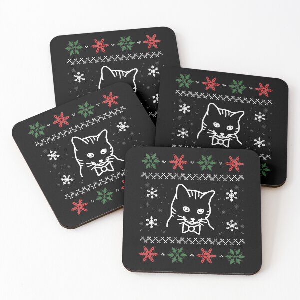 Item preview, Ugly Christmas Sweater - Cat Sweater - Christmas Shirt designed and sold by bkfdesigns.