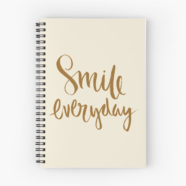 Item preview, Motivational Inspirational and Positive quote - Smile everyday  typography text art by Word Fandom - wordfandom designed and sold by Kerry Pritchard.